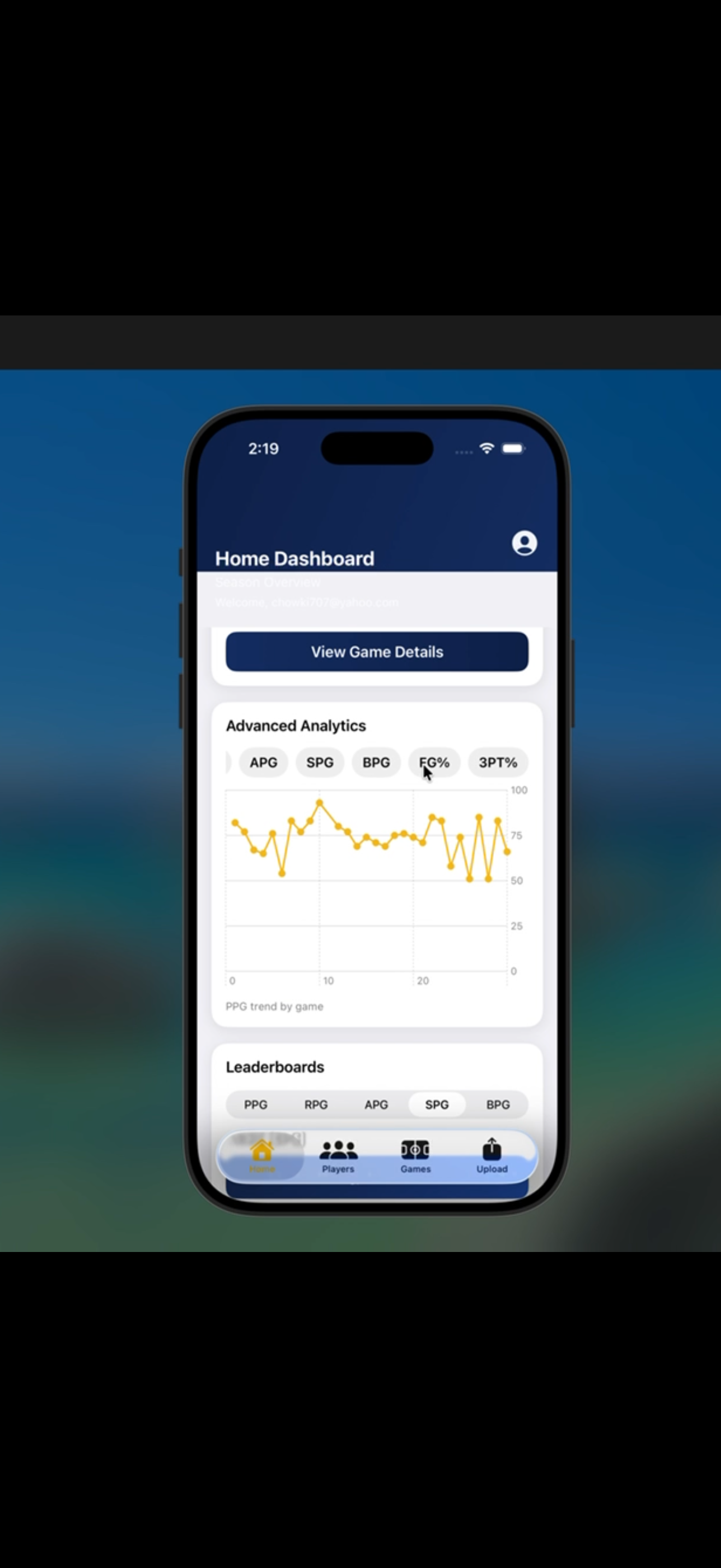 Analytics Screen